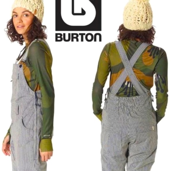 ** ISO ** Burton Avalon Choo Choo Women’s Ski Bibs in size SMALL
